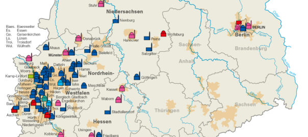 Kartenausschnitt Städtebaulich markante Moscheen 2011