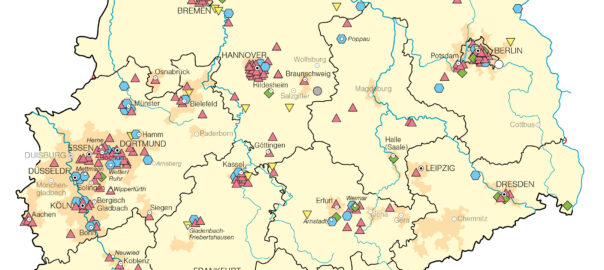Kartenausschnitt Typen der Wohnprojekte