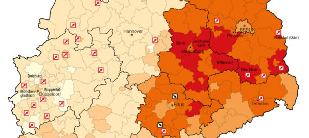 Kartenausschnitt Kleinkinderbetreuung 2014