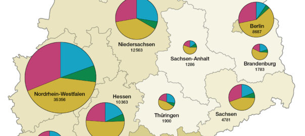 Kartenausschnitt nmeldungen von Patenten, Gebrauchs- mustern, Marken und Designs 2015