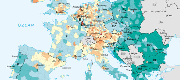 Kartenausschnitt Bruttoinlandsprodukt (BIP) je Einwohner 2014