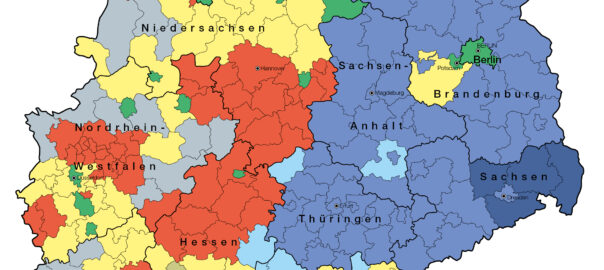 Kartenausschnitt Bundestagswahl 2017