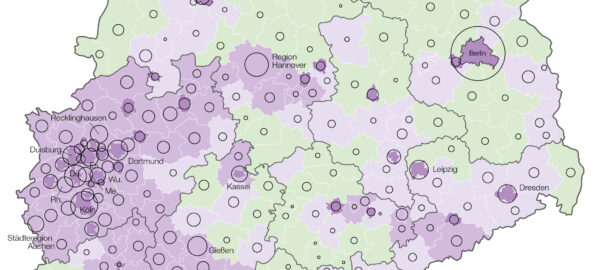 Kartenausschnitt Tuberkulose – Neuerkrankungen 2017