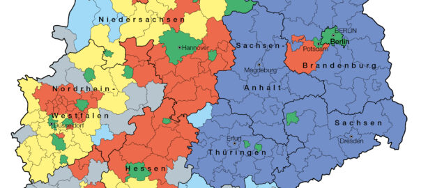 Kartenausschnitt Europawahl 2019