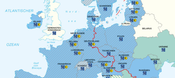Kartenausschnitt Europa 2022