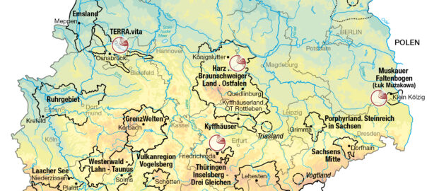 Kartenausschnitt Geoparks 2024